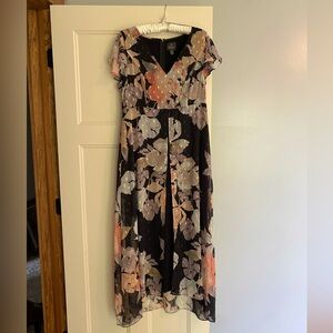 Adrianna Papell Floral Print Jumpsuit